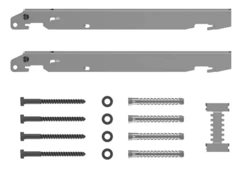 Produktbild des Kermi Schnellmontagekonsolen-Sets Typ 11-33 BH 700 mm, WA 30 mm, weiß, ZB02620009.